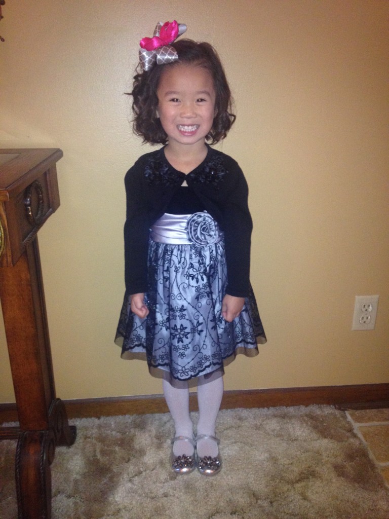 Mollie was the flower girl for Clinton Central High School Football Homecoming. November, 2013